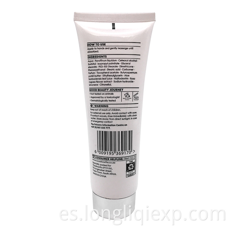 Sistema natural de la crema hidratante de la crema de manos de la rosa del precio de fábrica 100ml